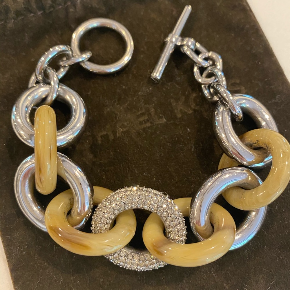 Michael Kors horn link bracelet